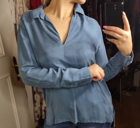 Mason`s Elegante bluse Gr. 38/40 blau,